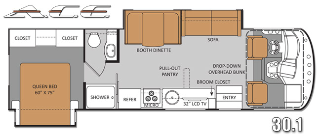 ACE Motorhome Floorplan